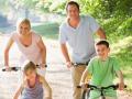 Family On Bikes